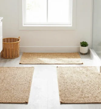 17 Small Bathroom Rug Ideas That Look Bigger