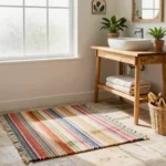 18 Boho Bathroom Rug Ideas for Relaxed Spaces