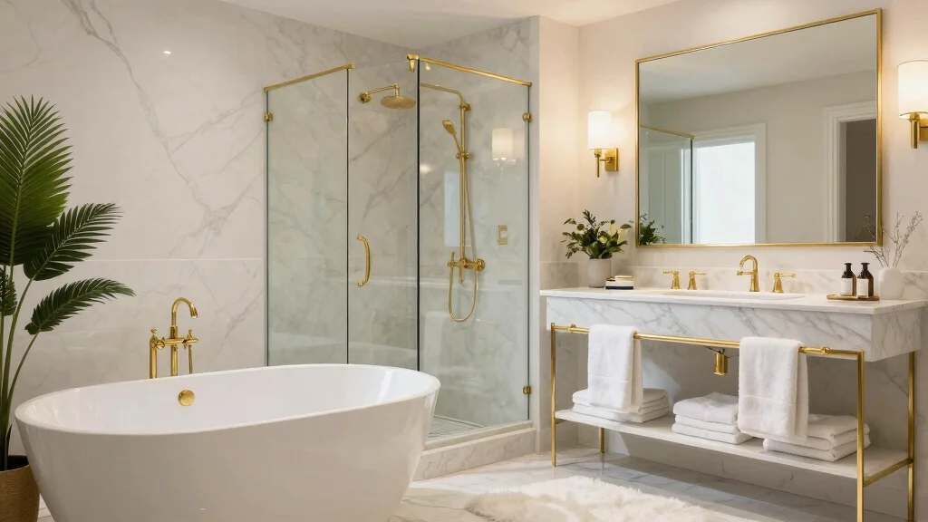 18 Gold Hardware Bathroom Ideas for an Elegant Touch
