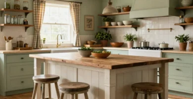 19 Farmhouse Kitchen Island Ideas with Timeless Charm