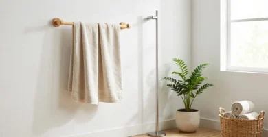 20 Modern Bathroom Towel Rack Ideas for Minimal Homes