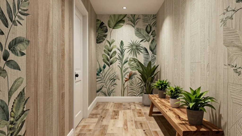 Wallpaper Can Transform A Hallway: 13 Ideas Full Of Texture And Personality