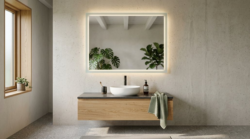 top rated led bathroom mirrors