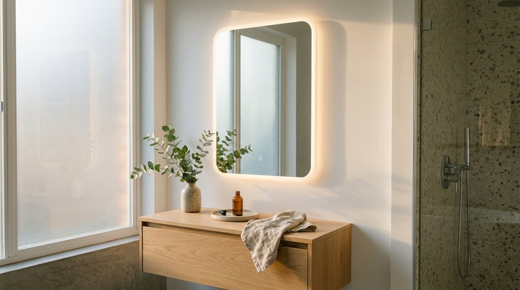 top rated lighted bathroom mirrors
